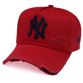 Boné New Era 9Forty A-Frame Strapback ST Destroyed New York Yankees Vermelho