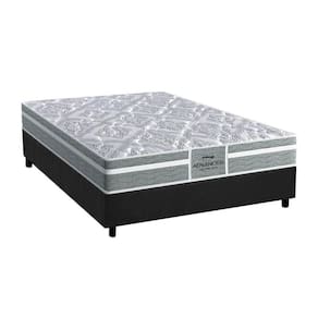 Cama Box Casal: Colchão Ortopédico Probel D28/EP Advanced Tech1000 Plus + Base CRC Suede Gray(138x188)