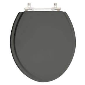 Assento Sanitario Poliéster Convencional Oval Cinza Vip para vaso Deca