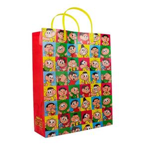 Sacola De Presentes Tamo Junto 33x9x27cm - Turma Da Mônica