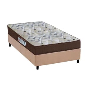 Cama Box Solteiro: Colchão Espuma D45 Ortobom /EP Fort Tech ISO 150 + Base CRC Suede Clean(78x188)