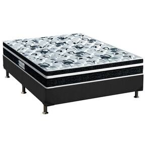 Cama Box Casal: Colchão Espuma Probel D28/EP Anatômico Advanced Tech1000 Plus + Base CRC Suede Gray(138x188)