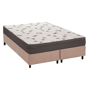 Cama Box Queen: Colchão Espuma Ortobom D45 Light Saúde + Base CRC Suede Clean(158x198)