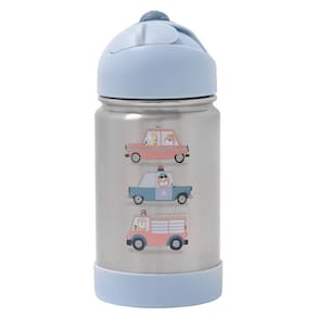 Garrafa Flip Térmica Infantil Patrulha com Alça de Silicone - BupBaby