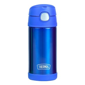 Garrafa Térmica Infantil c/ Canudo Silicone Azul Thermos ® Funtainer 355ML Isolamento a Vácuo - Thermos