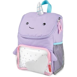 Mochila Escolar Baleia Narval Zoo Skip Hop Indicada Para Crianças de 2 a 6 Anos