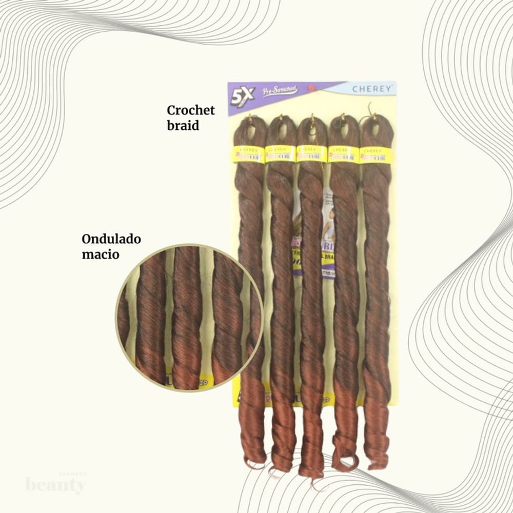 Cabelo para trança French Curl 400 g Braid Cherey