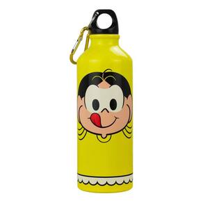 Garrafa Alumínio Amarela Magali 500ml - Turma Da Mônica