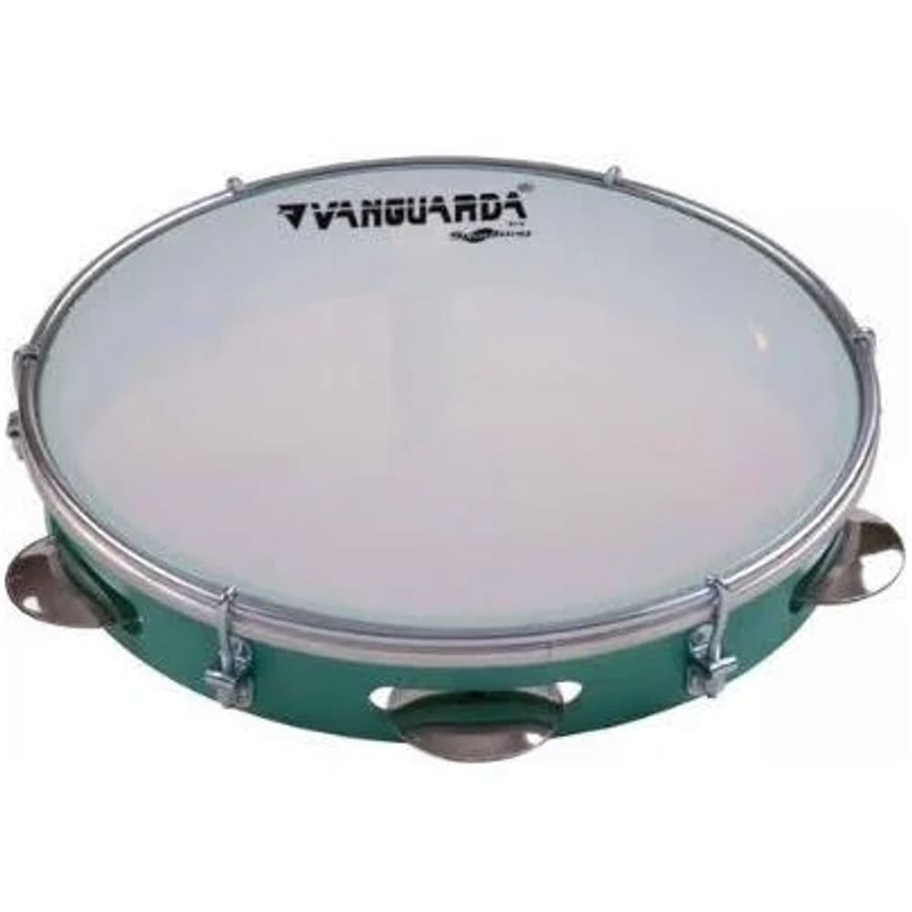 Pandeiro 10” Verde Pele Leitosa - Spanking