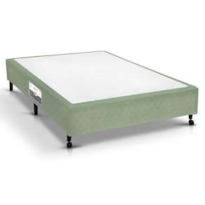 Cama Box Base Viúva Poli Tecido Green (128x188x23) - Castor