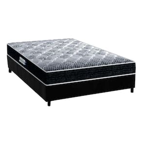 Cama Box Casal: Colchão Espuma Probel D33/EP Advanced Tech1500 + Base CRC Suede Black(138x188)