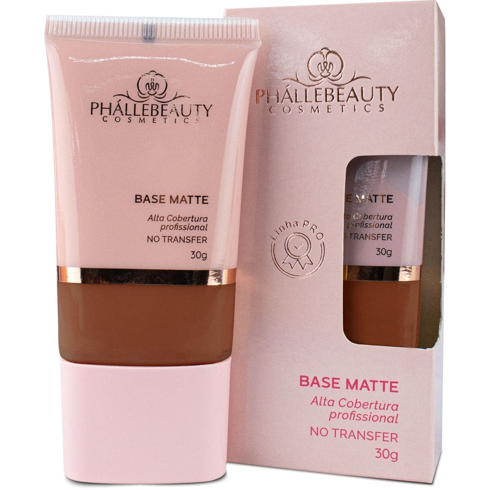 Base Matte Alta Cobertura Phallebeauty 30g COR 08