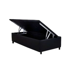 Cama Box Baú Universal Solteiro Courano Black (88x188x35) - Costa Rica
