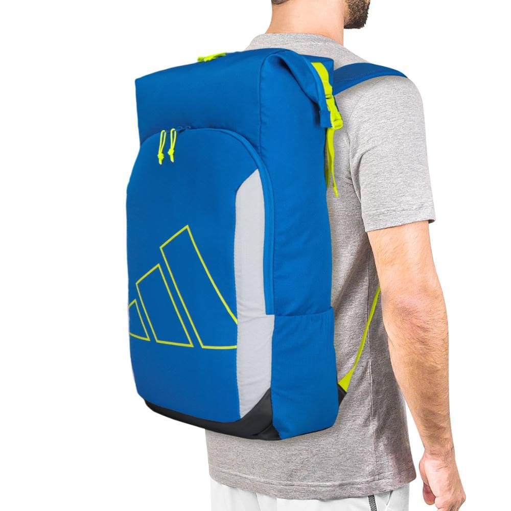 Mochila Adidas Multigame 3.3 Azul Cinza e Limão