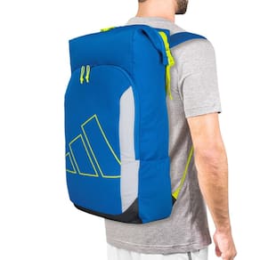 Mochila Adidas Multigame 3.3 Azul Cinza e Limão