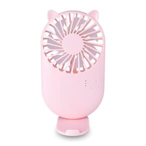 Mini Ventilador Portátil Recarregável Rosa Maquiagem Cílios