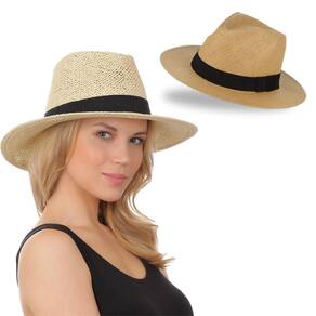 Chapéu Panamá Fedora Praia Clássico Unissex