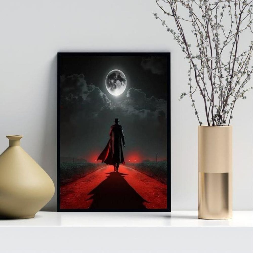 Quadro Tranca Ruas Da Encruzilhada 24X18Cm - Com Vidro