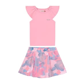 Conjunto Blusa E Shorts Saia Carinhoso Com Tule Ref: 1000119657 1/3 Menina.