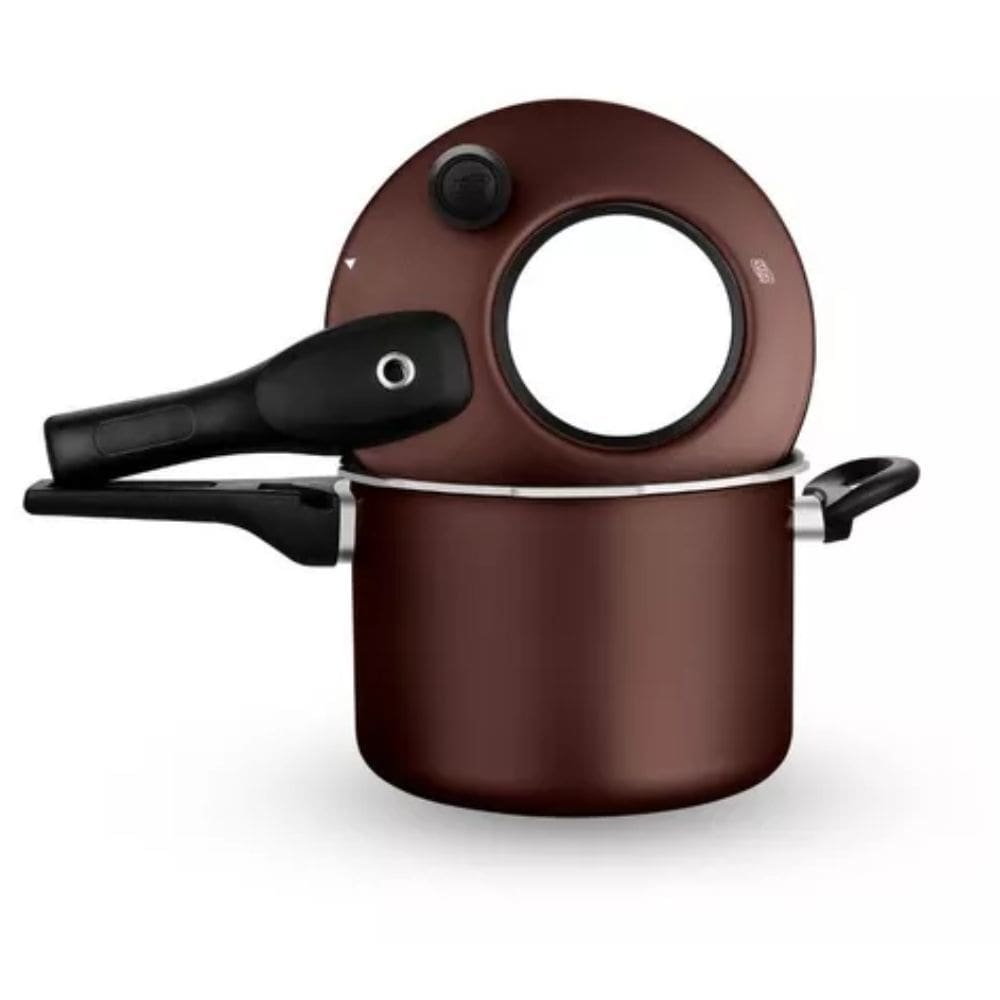 Panela De Pressão C/ Visor Superior 4,5L Antiaderente 20 cm