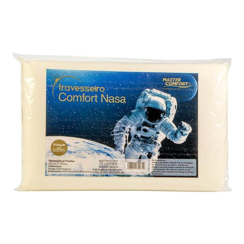 Travesseiro Comfort Nasa 58cm x 38cm x 10cm - Pillowtex