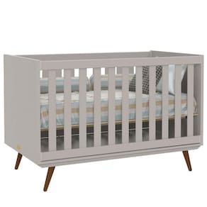 Berço Matic Retrô Cinza Ecowood Padrão Americano