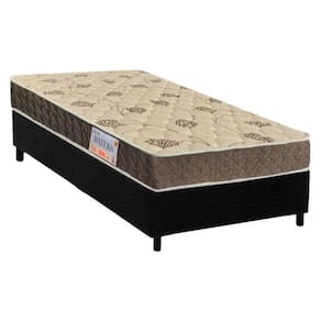 Cama Box Solteiro: Colchão Ortopédico Orthoflex D33/EP Anatômico Matera + Base CRC Suede Black(88x188)