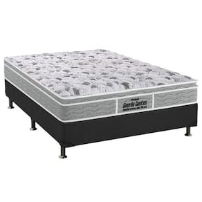 Cama Box Casal: Colchão Espuma D45 Probel /EP Anatômico Guarda Costas Próextreme Plus + Base CRC Suede Gray(138x188)