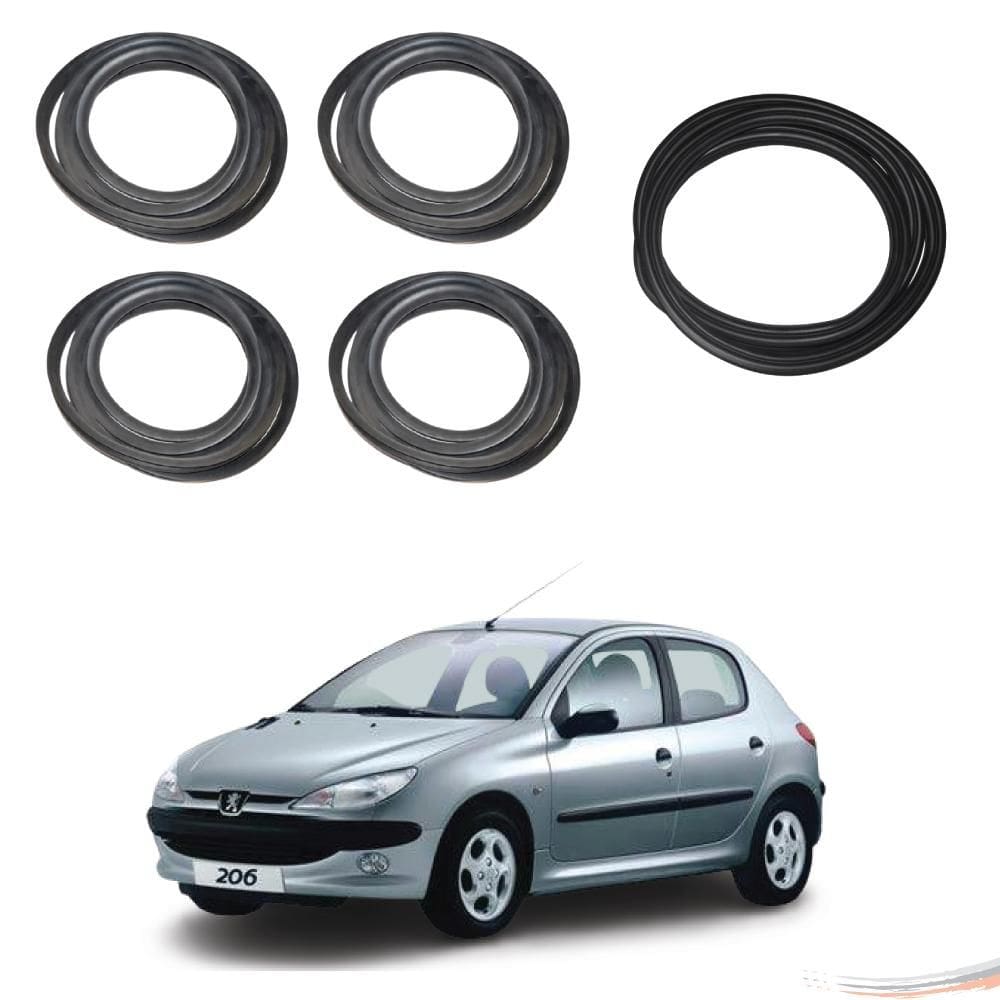 Kit Borrachas Porta E Porta Mala Peugeot 206 207 4pts - UN / 5 [F103]