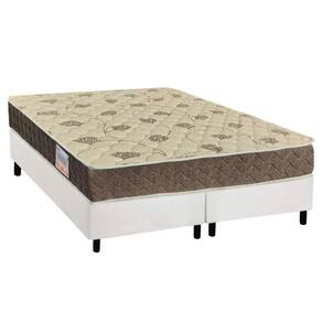 Cama Box Queen: Colchão Espuma D33 Orthoflex /EP Matera + Base CRC Suede White(158x198)