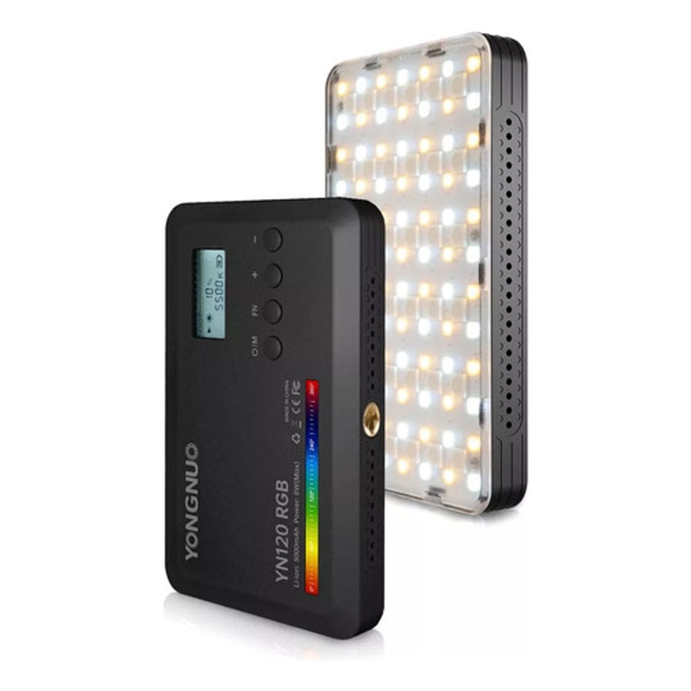 Lâmpada Fotográfica Cor Iluminação Led Tela Lcd 31 Yn120 Rgb