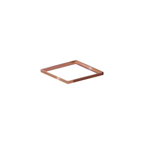 Porta Grelha Linear Elleve Quadrado 4182 10x10 Red Gold