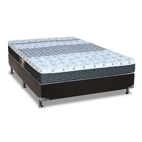 Cama Box Casal: Colchão Molas Bonnel Castor Class + Base CRC Suede Black(138x188)