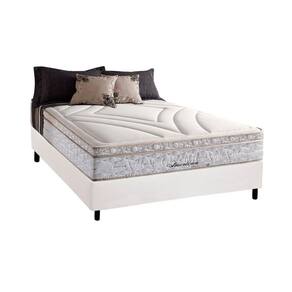 Cama Box Casal: Colchão Molas Herval Maxspring American + Base CRC Courano White(138x188)