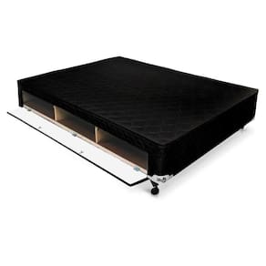 Cama Box Closet Casal Poli Tecido Black (138x188x23) - Castor