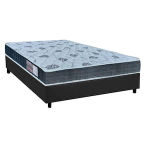 Cama Box Casal: Colchão Espuma Orthoflex D45/EP Cecina + Base CRC Suede Gray(138x188)