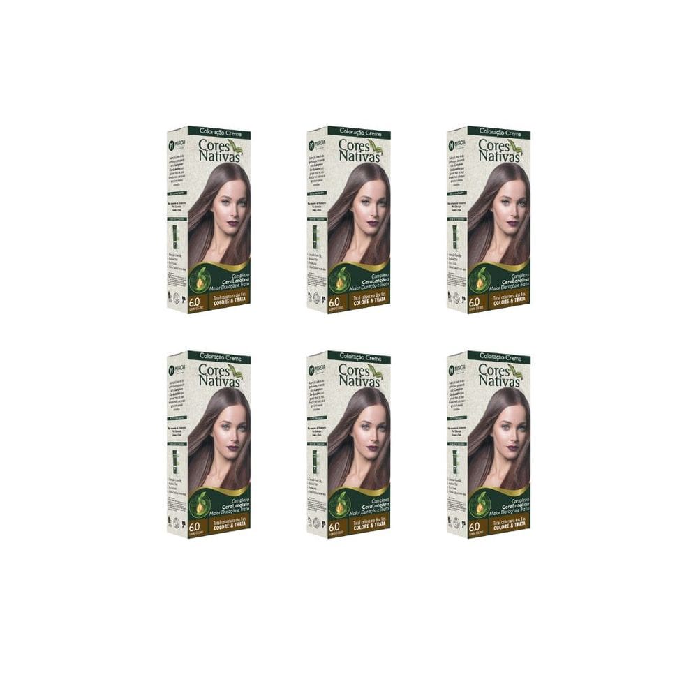 Coloraçao Marcia Cr Cores Nativas 6.0 Louro Escuro-Kit C/6un