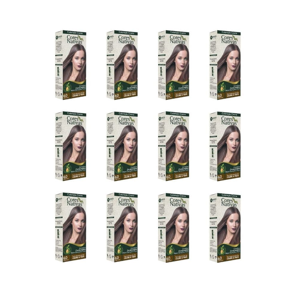 Coloraçao Marcia Cr Cores Nativas 6.0 Louro Esc-Kit C/12un