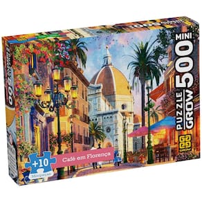 Mini Quebra-cabeça 500 peças Café em Florença Mini Puzzle 500 peças Café em Florença