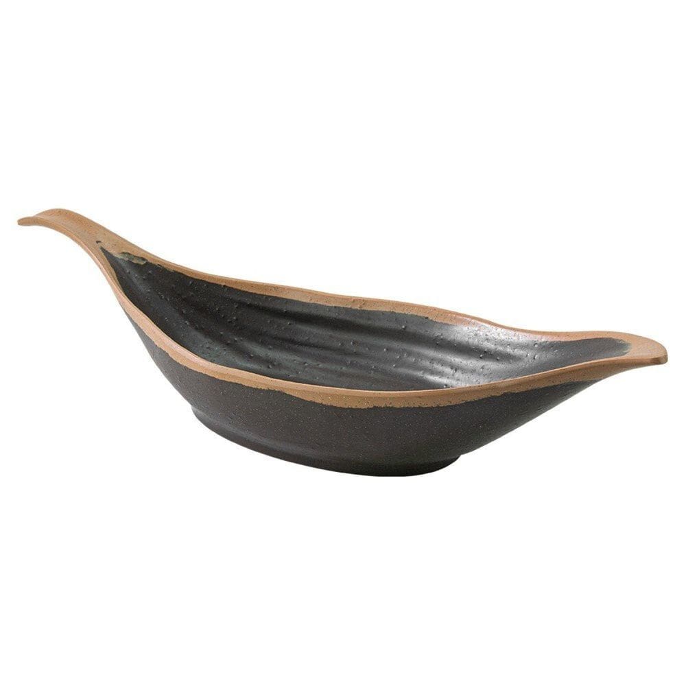 Travessa Coqueiro 42,0cm Rústica Melamina 100% Profissional Gourmet Mix MARRON