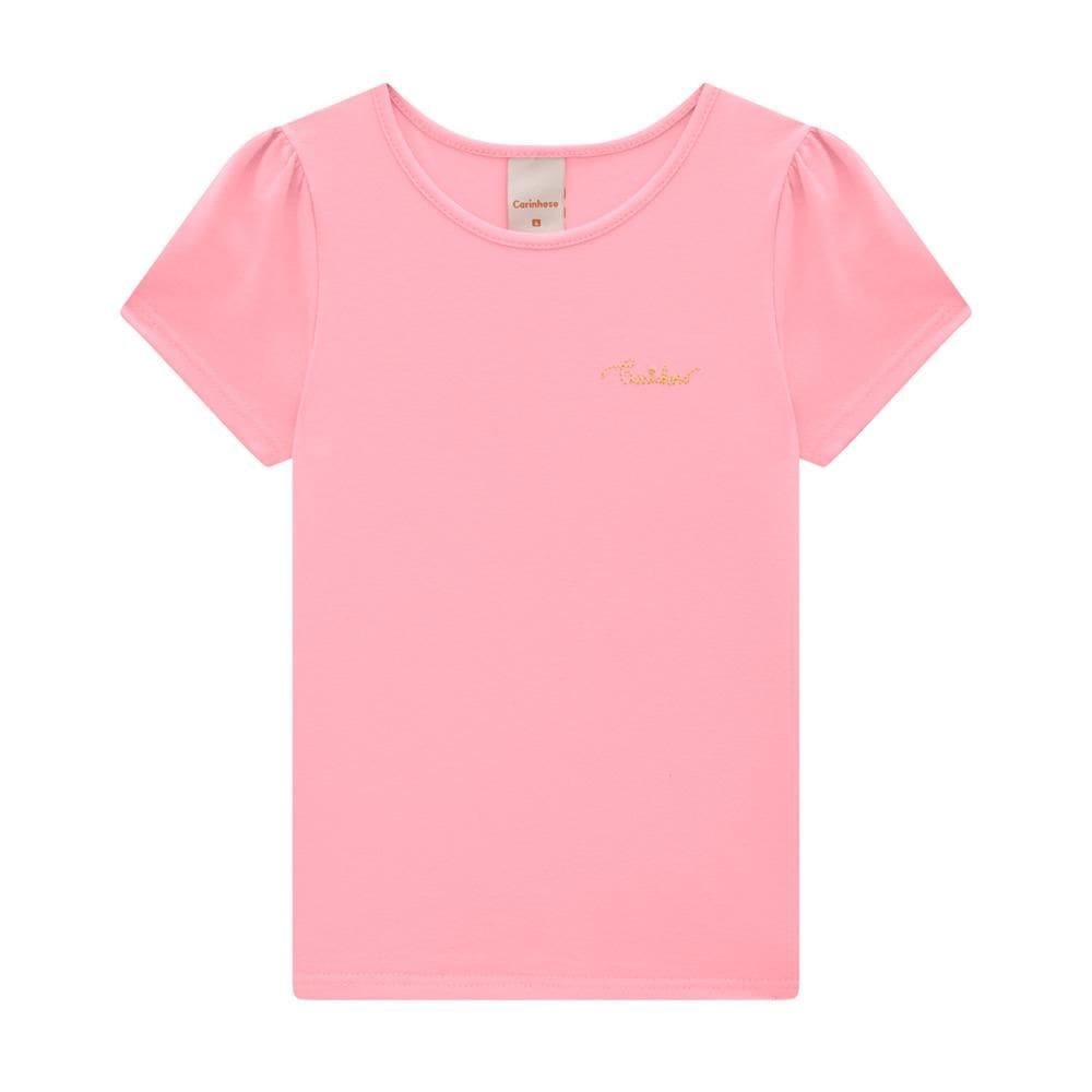 Blusa Carinhoso Manga Curta Cotton Ref: 1000116157 4/8 Menina.