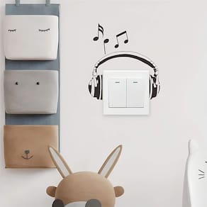 Adesivo De Interruptor Fone De Ouvido