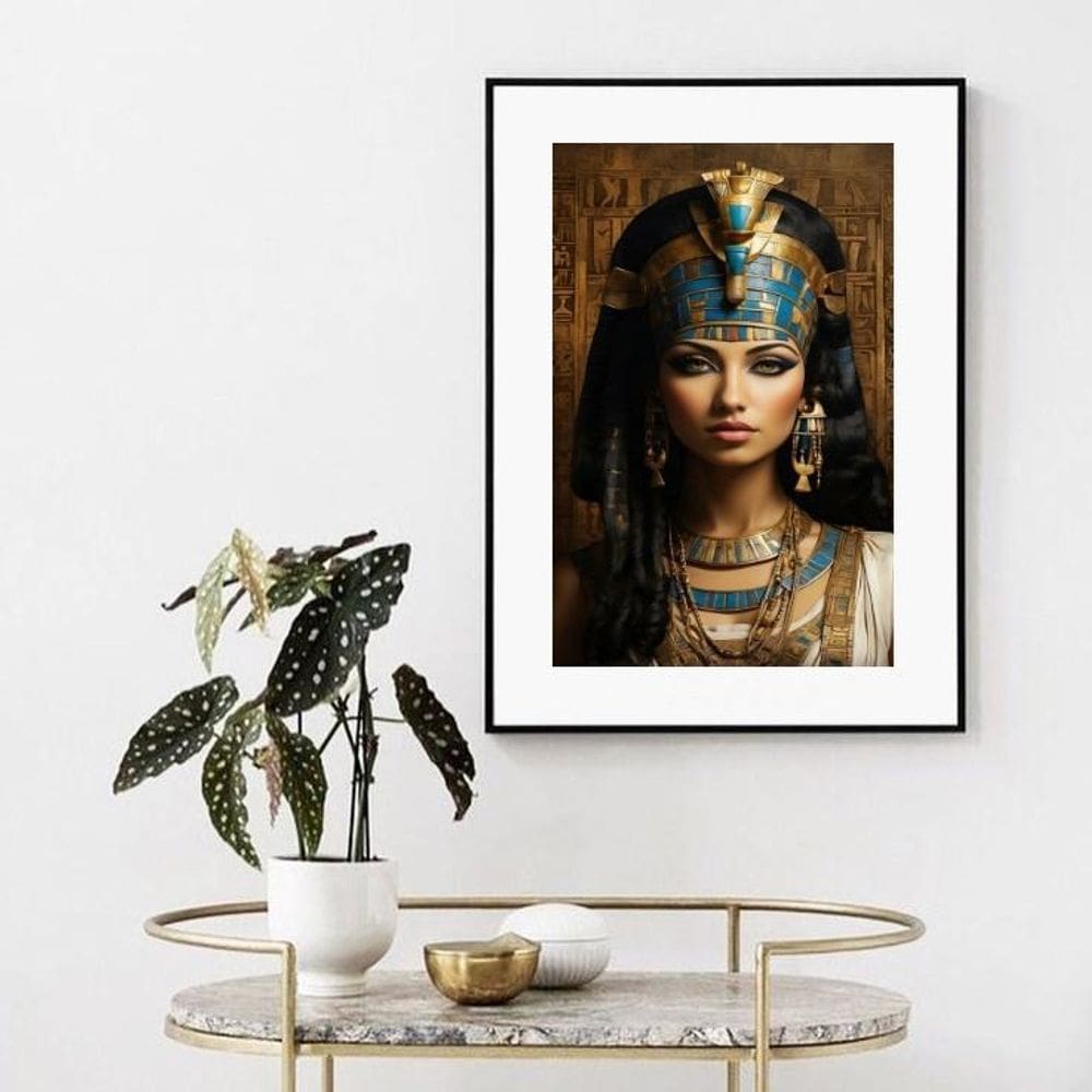 Quadro Rosto Cleópatra - 60X48Cm