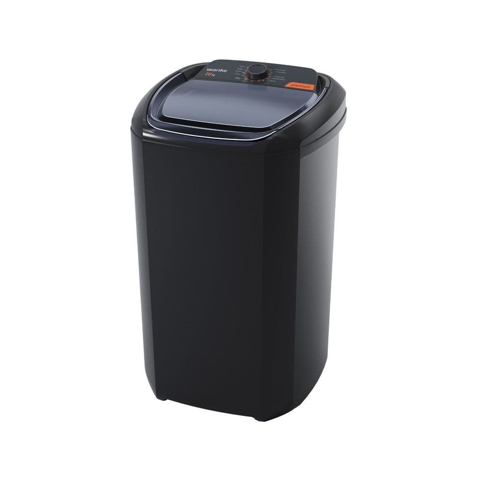 Lavadora de Roupas Semiautomática Premium - 20 Kg - Preta - Wanke