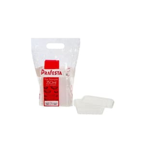 Pote Retangular 250Ml. C/ Tampa C/6X24 Un. (Prafesta)