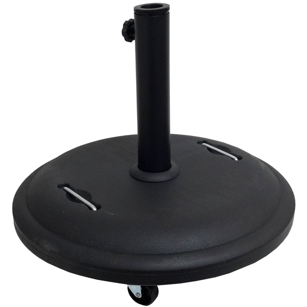 Base para Ombrelone Redonda 50cm com Rodinhas 26Kg Encaixe 38mm a 55mm Importway Iwbo-50
