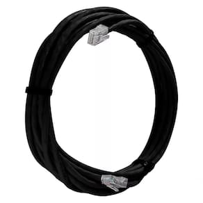 Cabo De Rede Cat 5e Mpt Interno E Externo 10 Metros U/utp 4p X 24awg | Preto Com Conectores
