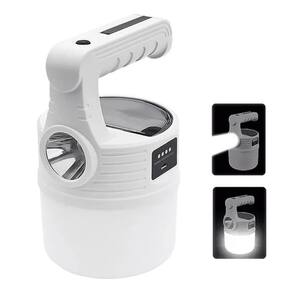 Lanterna Lampião Recarregável Solar Usb Farol Luminária Led