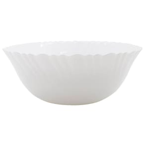 Kit 10 Saladeira Tigela Branca 17,5cm De Vidro Opalino 700ml