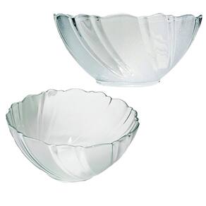 Kit Tigela Bowl em Vidro Transparente 8 Peças 250ml